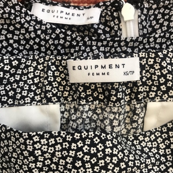 Equipment Silk Top/Pants Set - Sleeveless Top (S) and Long Silk Pants Pants (XS) - Picture 2 of 7